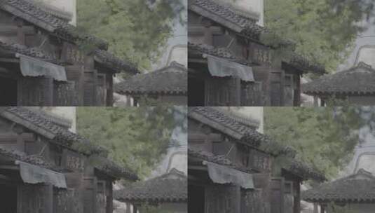 【空镜】4K江南建筑-水乡古镇-店铺招牌-log高清在线视频素材下载