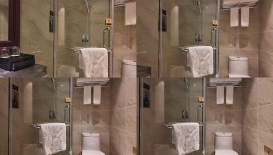 酒店双床卧室室内场景高清在线视频素材下载