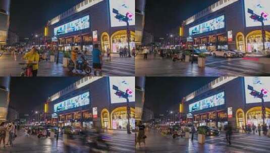 杭州夜市高清在线视频素材下载