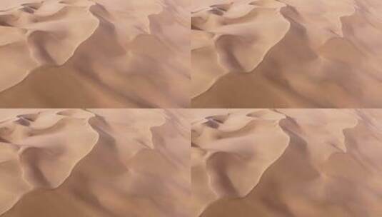 中国新疆库木塔格沙漠航拍高清在线视频素材下载