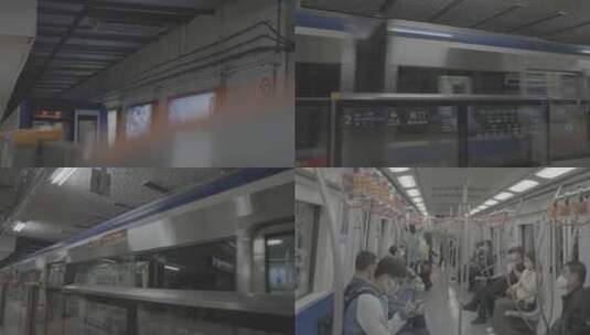 北京崇文门地铁4K实拍高清在线视频素材下载