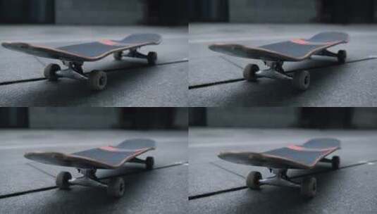 街道上的滑板高清在线视频素材下载