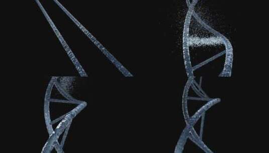 DNA分子汇聚—alpha通道高清在线视频素材下载