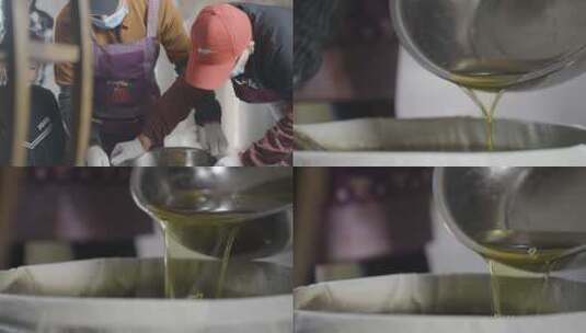 传统手工油制作工程2高清在线视频素材下载