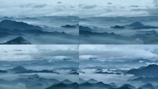 山峦叠嶂云雾缭绕3高清在线视频素材下载