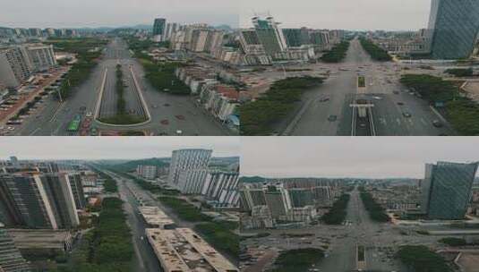 柳州城市建筑东环大道附近多镜头高清在线视频素材下载