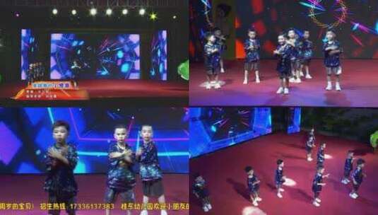 桂东幼儿园庆六一文艺汇演-爱跳舞的小怪兽高清在线视频素材下载