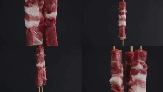 4K高端食材羊肉串高清在线视频素材下载