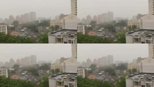 北京暴雨特写高清在线视频素材下载