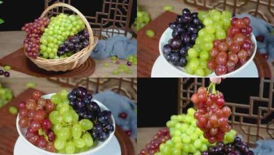 新疆三色葡萄高清在线视频素材下载