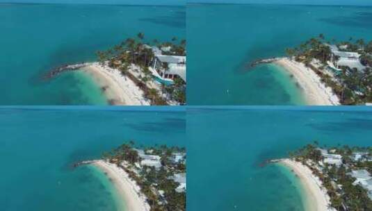 美国佛罗里达州基韦斯特加勒比海的天堂景观。高清在线视频素材下载
