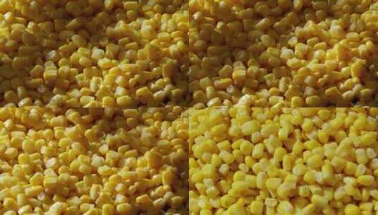 玉米粒光影变化  玉米粒翻动 玉米爆炸高清在线视频素材下载