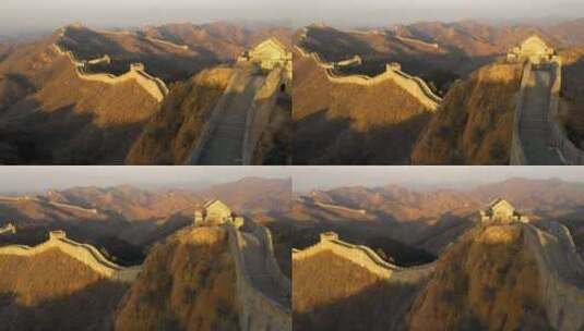 4K 中国长城自然风光航拍宣传片高清在线视频素材下载