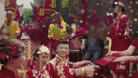 中国传统婚礼习俗高清在线视频素材下载