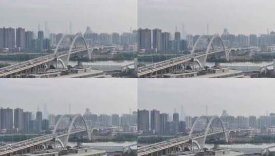 番禺区拍广州珠江新城天际线高清在线视频素材下载