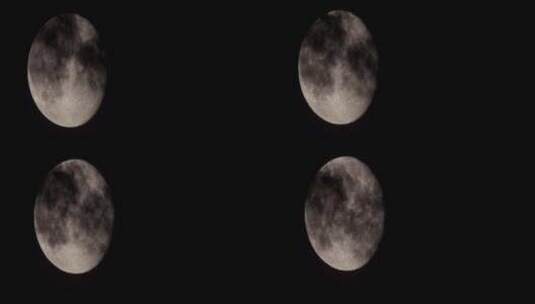 乌云遮月满月高清在线视频素材下载