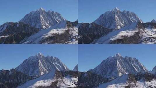 航拍雅拉雪山高清在线视频素材下载