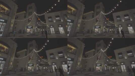 上海购物商场夜景高清在线视频素材下载