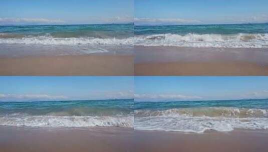 海滩沙滩海边大梅沙高清在线视频素材下载