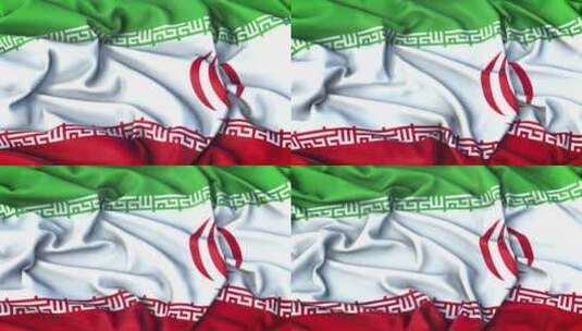 伊朗国旗放大非常逼真高清在线视频素材下载