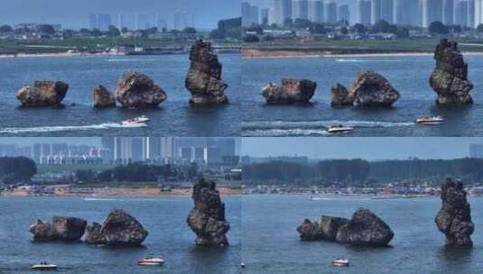 葫芦岛东戴河东临碣石历史海洋 (1)高清在线视频素材下载