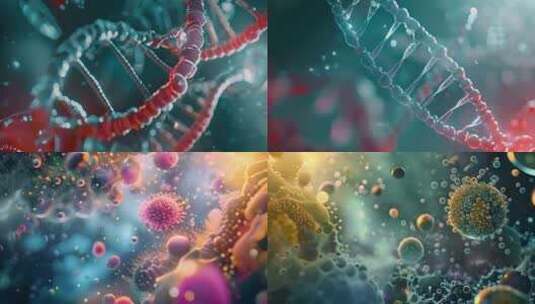 DNA基因病毒高清在线视频素材下载