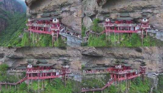 漳州灵通山悬空寺高清在线视频素材下载