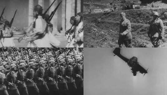 二战中的希腊与南斯拉夫高清在线视频素材下载