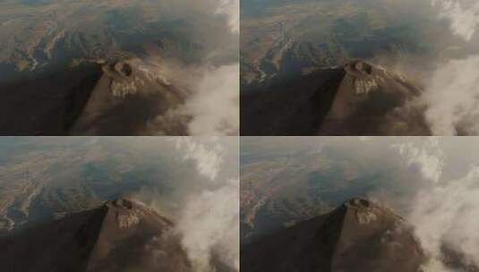 火山，烟雾，危地马拉，火地岛高清在线视频素材下载