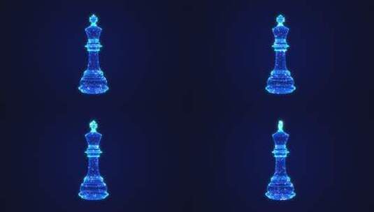 棋王3D全息图高清在线视频素材下载