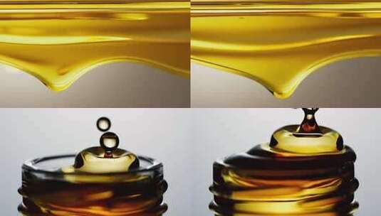 金色液体流动高清在线视频素材下载