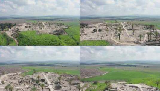 Tel Megiddo，考古遗址，遗址，高清在线视频素材下载