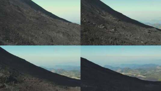 危地马拉火山熔岩峰高清在线视频素材下载