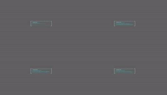 带消息解码动画的HUD元素文本块高清在线视频素材下载