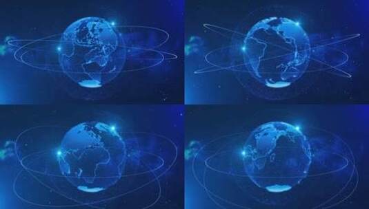 4K科技地球包装背景循环高清在线视频素材下载