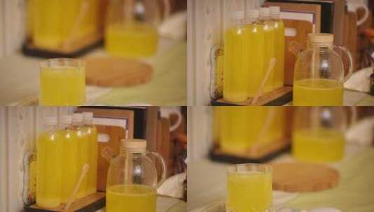 瓶装鲜榨果汁 (4)高清在线视频素材下载