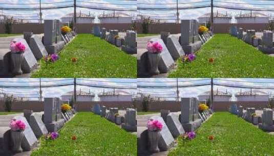 路易斯安那州的一个墓地高清在线视频素材下载