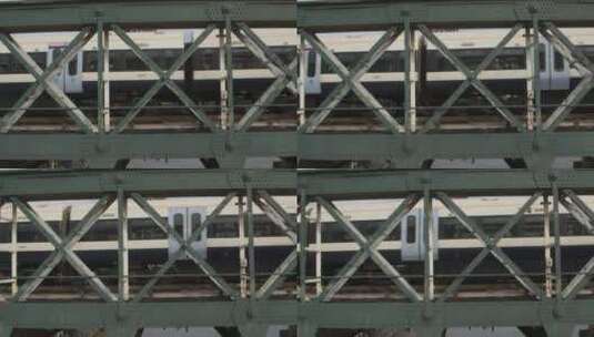 火车驶过伦敦大桥高清在线视频素材下载