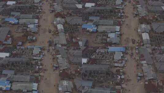 航拍尼日利亚沿海城镇高清在线视频素材下载
