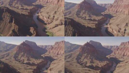 大峡谷科罗拉多河航拍高清在线视频素材下载