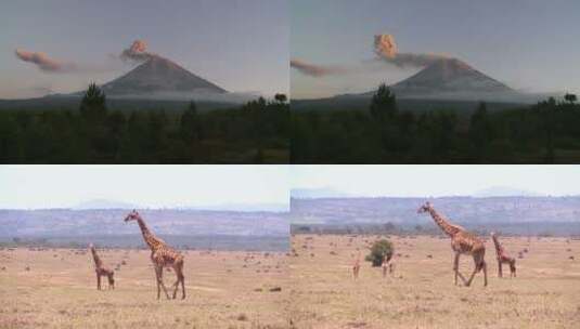 火山爆发的时间流逝高清在线视频素材下载