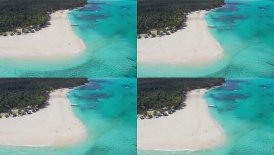 航拍热带岛屿的景观高清在线视频素材下载