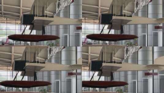 老式滑翔机螺旋桨飞机高清在线视频素材下载