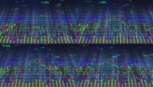 金融证券股票市场数据曲线走势图宣传片视频高清在线视频素材下载