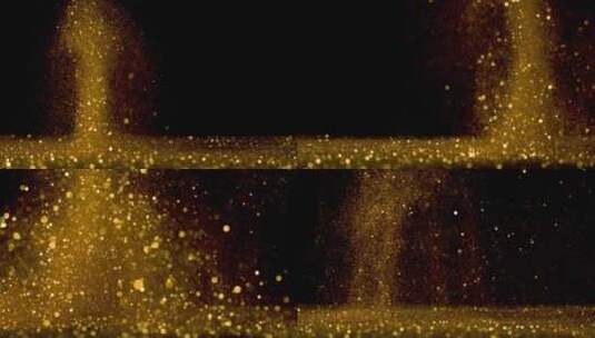 金色喷射粒子颗粒光斑闪烁高清在线视频素材下载