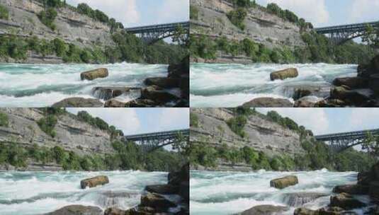 桥下的河高清在线视频素材下载