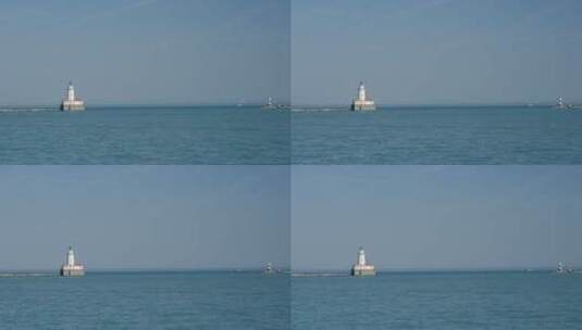 芝加哥海军码头的灯塔高清在线视频素材下载