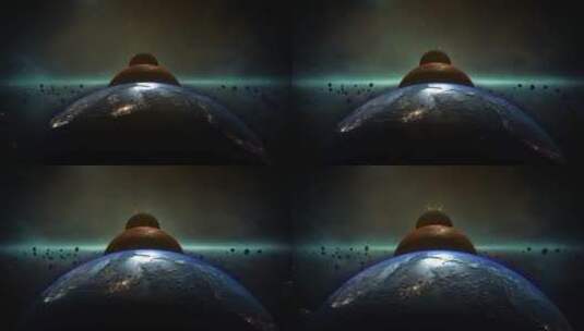 宇宙太空星球穿梭漫游星云科幻高清在线视频素材下载
