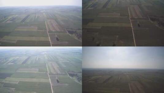 4K高空俯拍农村田野农村高清在线视频素材下载