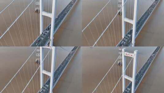【正版素材】南沙大桥虎门二桥平移上升高清在线视频素材下载